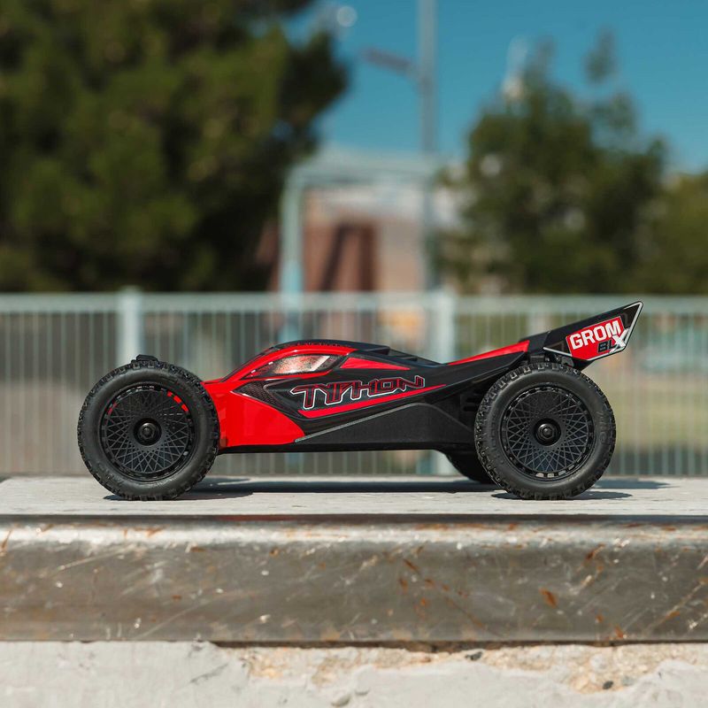 TYPHON GROM 223S BLX Brushless 4X4 Small Scale Buggy RTR with Battery &amp; Charger, Red