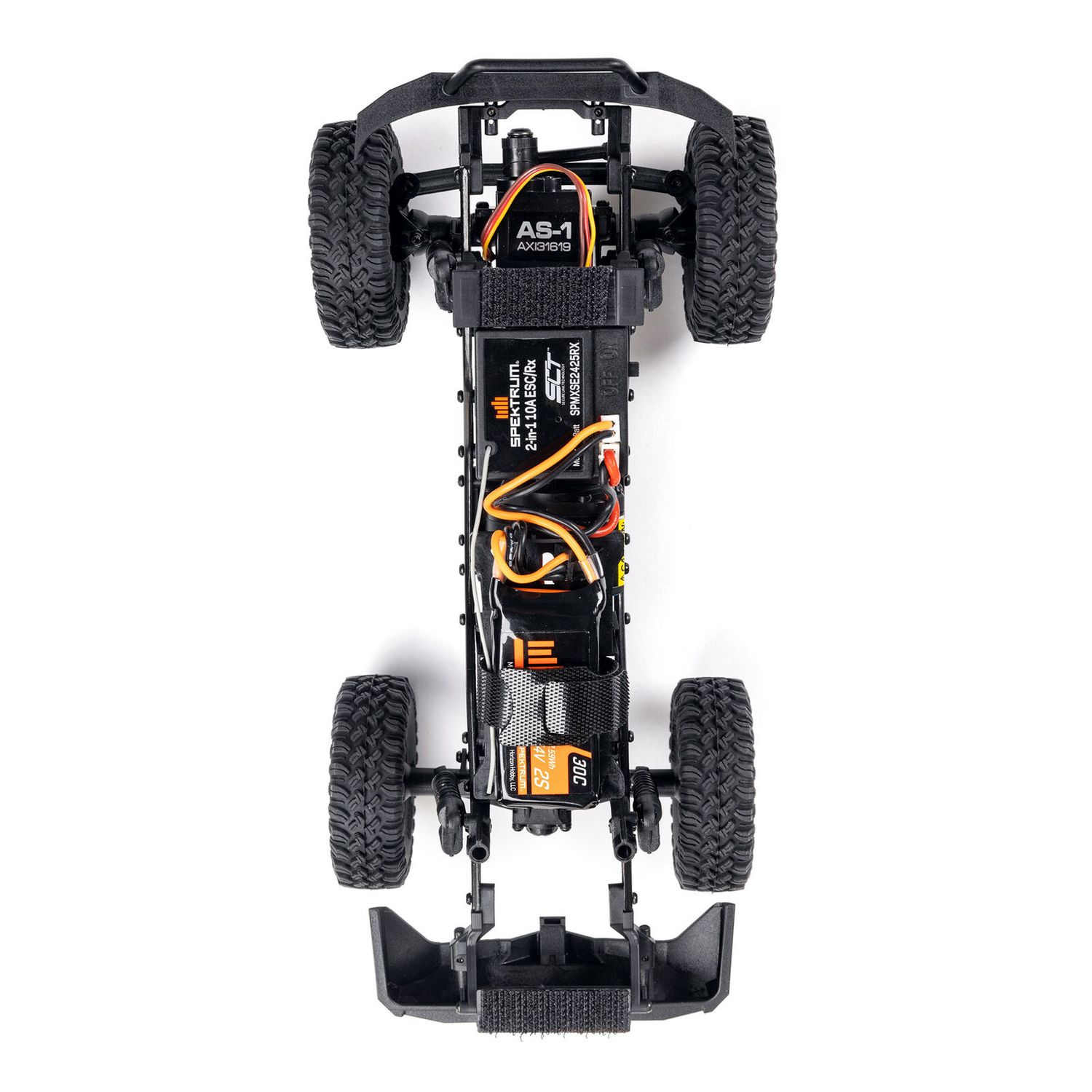 1/24 SCX24 Base Camp 4X4 RTR Brushed Rock Crawler (Battery &amp; Charger Included), White