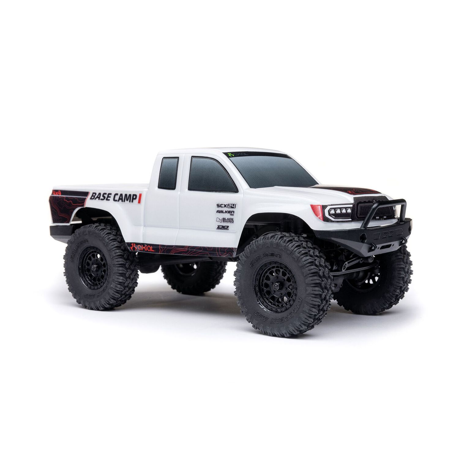 1/24 SCX24 Base Camp 4X4 RTR Brushed Rock Crawler (Battery &amp; Charger Included), White