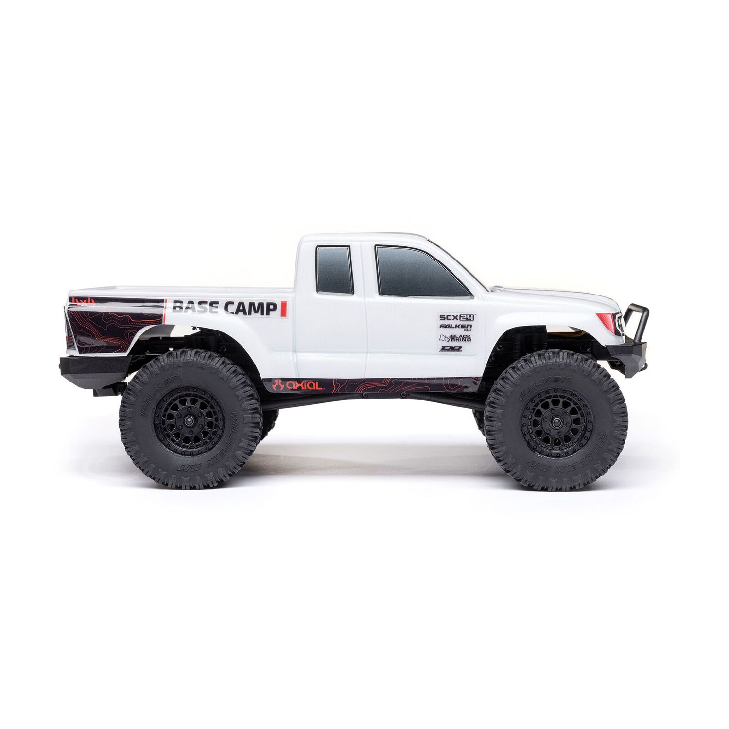 1/24 SCX24 Base Camp 4X4 RTR Brushed Rock Crawler (Battery &amp; Charger Included), White