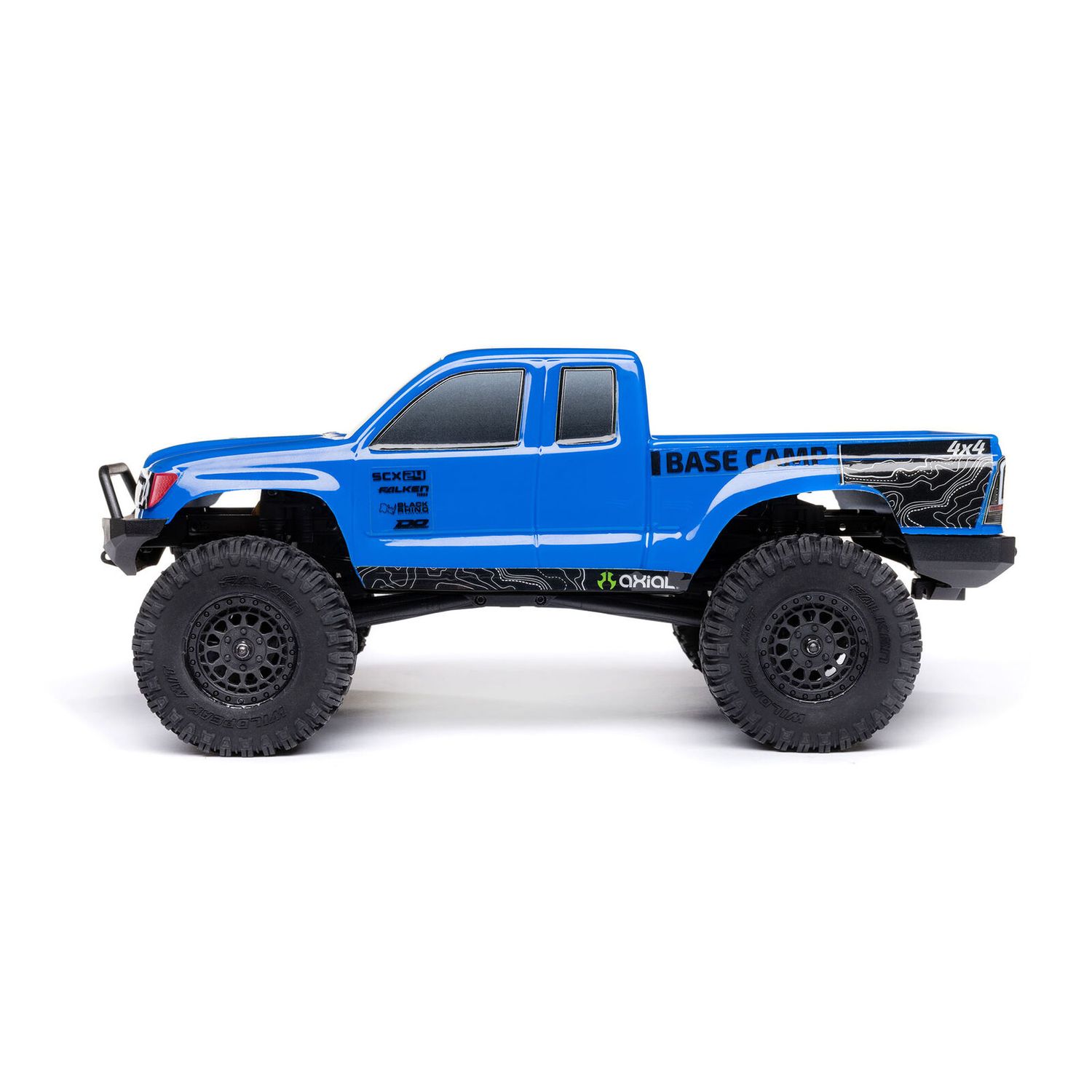 1/24 SCX24 Base Camp 4X4 RTR Brushed Rock Crawler (Battery &amp; Charger Included), Blue