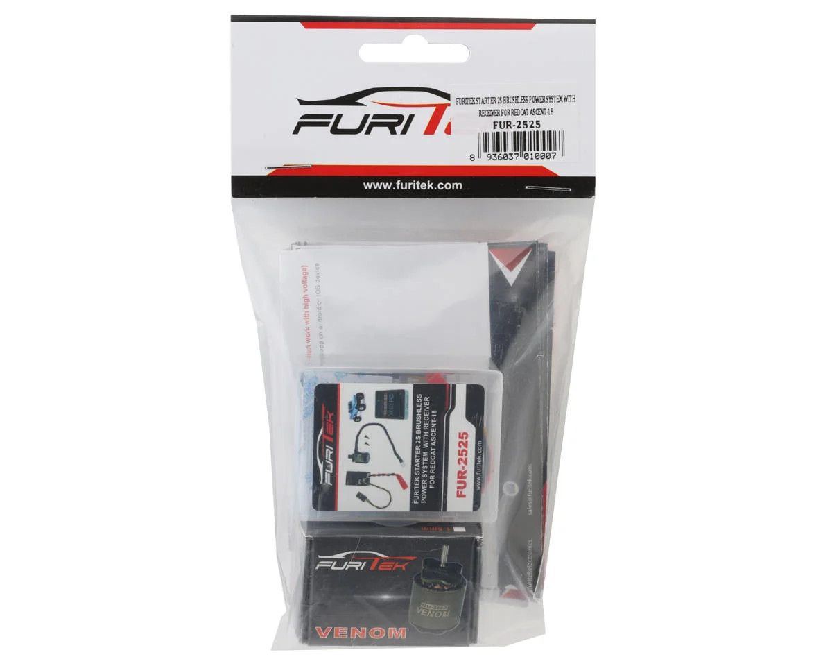 Furitek Redcat Ascent-18 Starter 2S Brushless ESC Combo w/Venom Motor (3450kV) &amp; FlySky Receiver