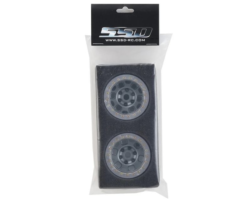SSD RC 1.9"" Contender Beadlock Wheels (Grey) (2)