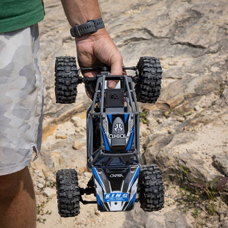 1/18 UTB18 Capra 4WS 4X4 RTR Brushed Rock Crawler (Battery &amp; Charger Included), Blue