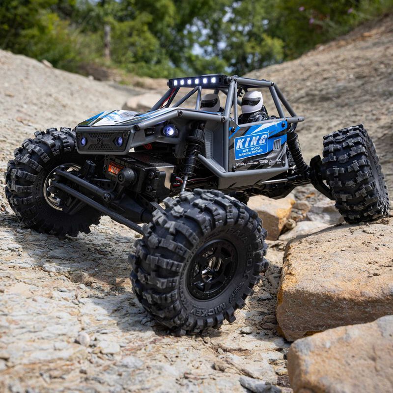 1/18 UTB18 Capra 4WS 4X4 RTR Brushed Rock Crawler (Battery &amp; Charger Included), Blue