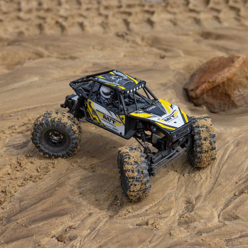 1/18 UTB18 Capra 4WS 4X4 RTR Brushed Rock Crawler (Battery &amp; Charger Included), Yellow