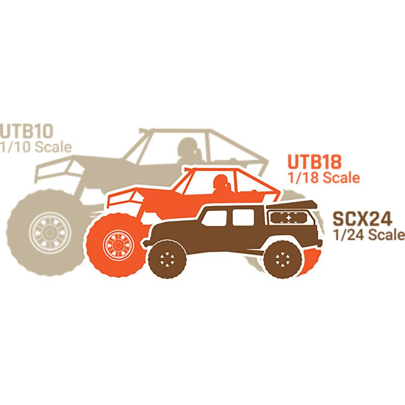1/18 UTB18 Capra 4WS 4X4 RTR Brushed Rock Crawler (Battery &amp; Charger Included), Blue
