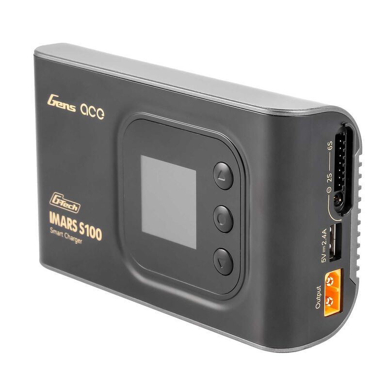 Gens Ace IMars S100 G-Tech AC Balance RC Battery Smart Charger-Black