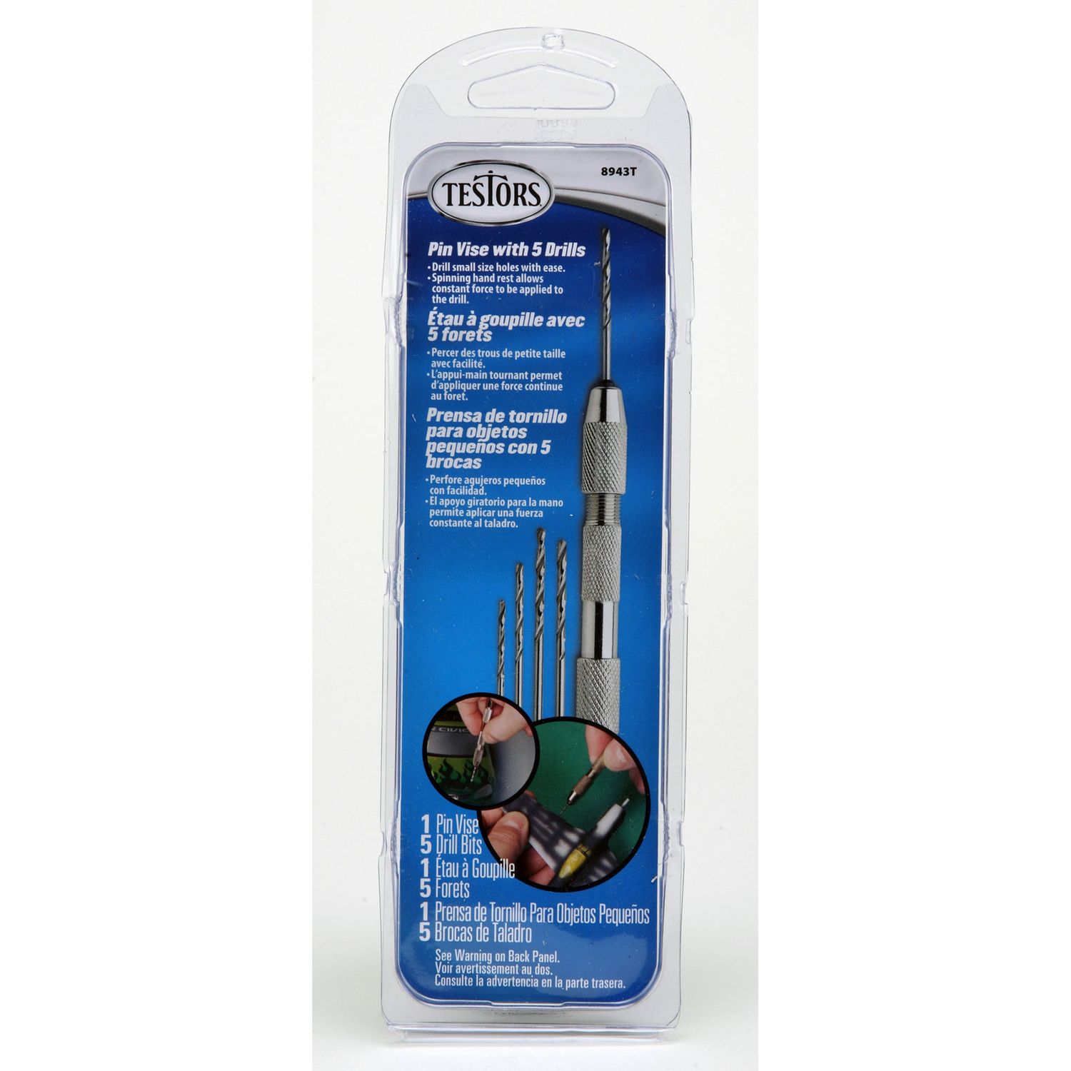 Pin Vise &amp; 5 Drill Bits Tool
