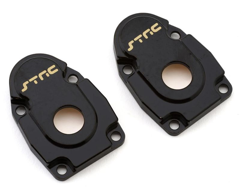 ST Racing Concepts Axial SCX10 III Brass Front Portal Drive Covers (Black) (2) (16.5g)