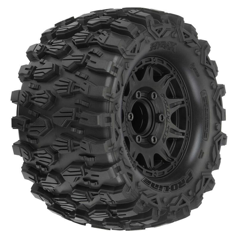 Hyrax 2.8 Tires MTD Black 6x30 Stampede F/R