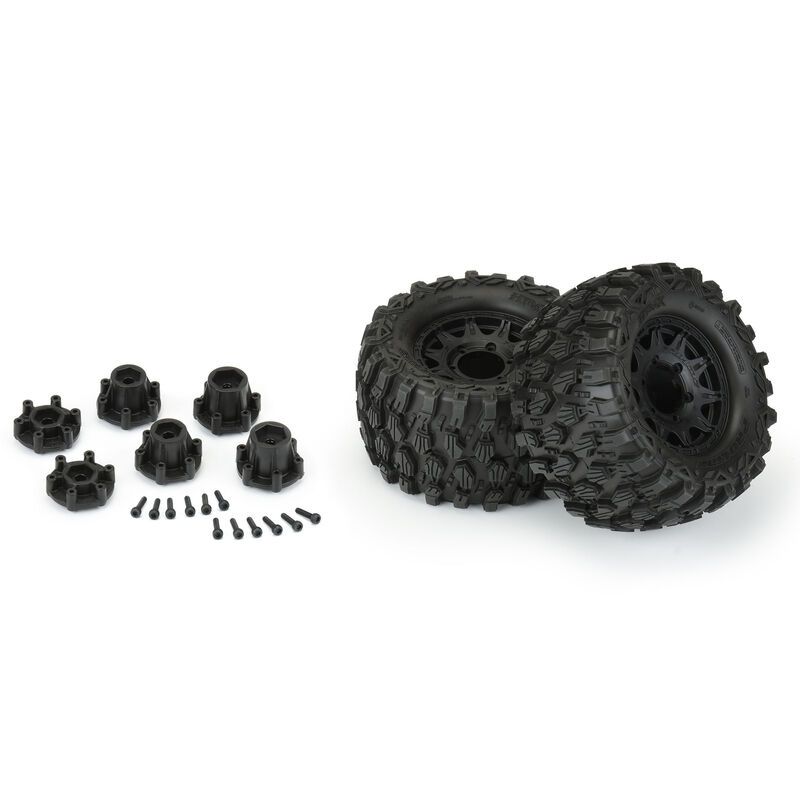 Hyrax 2.8 Tires MTD Black 6x30 Stampede F/R