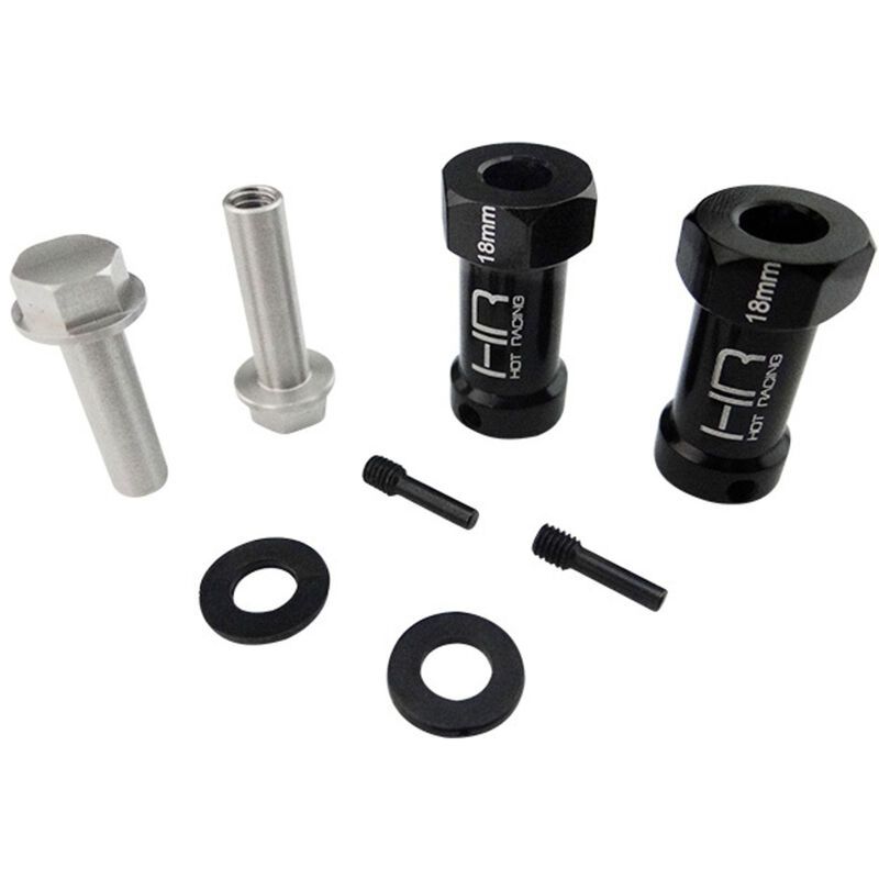 18mm Wheel Hub Extensions,12mm Hex(2): Scx Wraith
