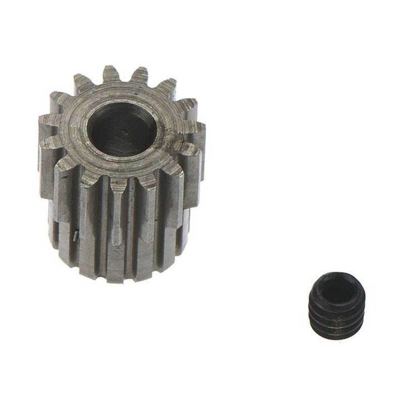 Hardened 48 Pitch Absolute Pinion 15T, 1/8 3m SS