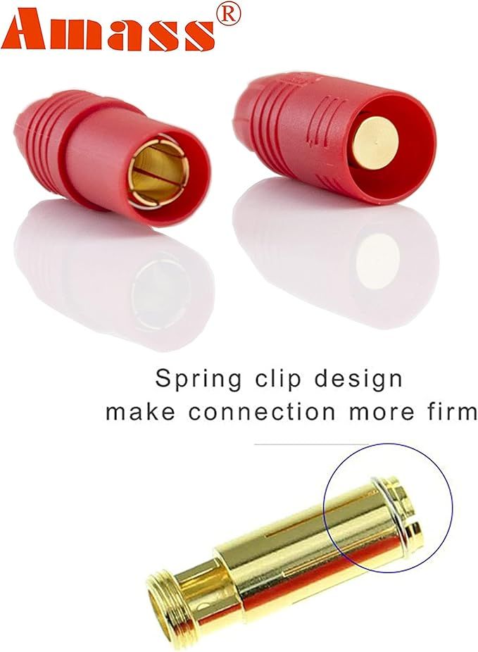 Amass 7mm Anti-Spark Bullet Battery Connectors