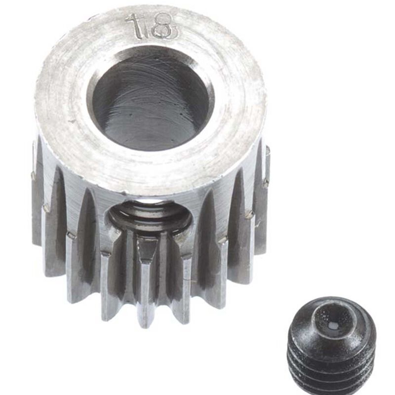 Hard Steel Motor Pinion, 5mm bore / 48P / 18T