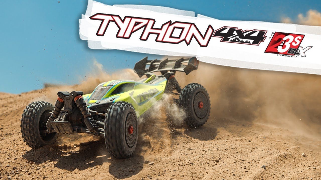 1/8 TYPHON 4X4 223S BLX BRUSHLESS BUGGY RTR WITH DSC  (Yellow)