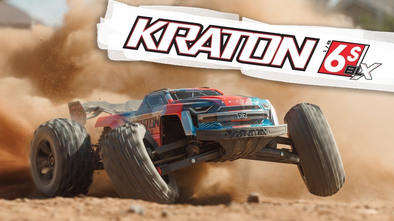 1/8 KRATON 4X4 6S BLX BRUSHLESS V6 SPEED TRUCK RTR (Blue/Orange)