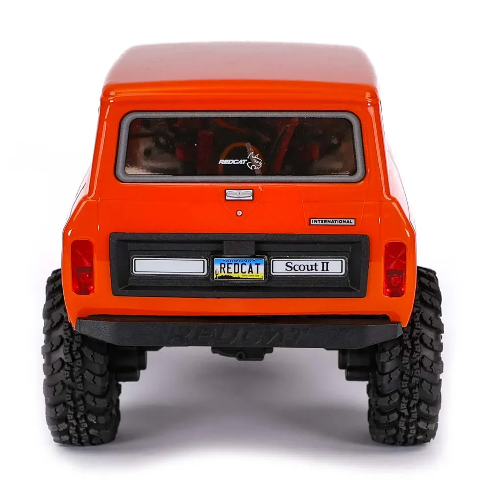 Ascent-18 International Scout II - 1/18 Scale Brushed Electric Rock Crawler, Orange