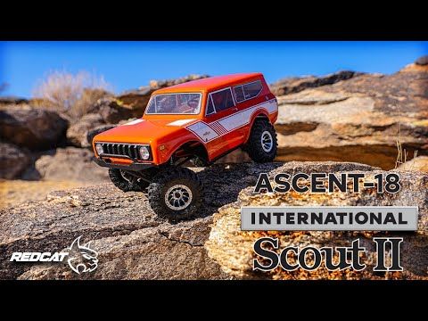 1/18 Ascent-18 International Scout II Rock Crawler, Green