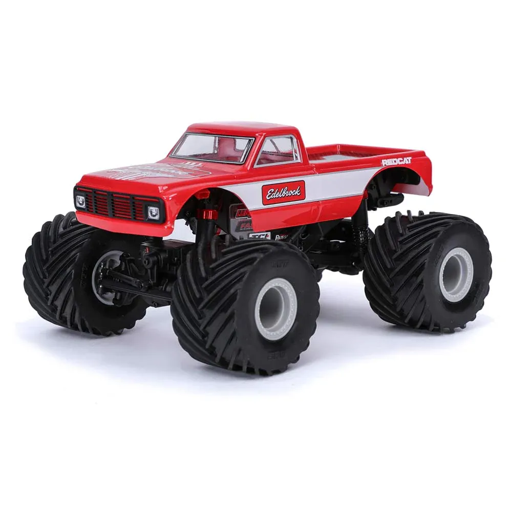 MT-18 - 1/18 Scale Brushed Electric Monster Truck, RED - Edelbrock