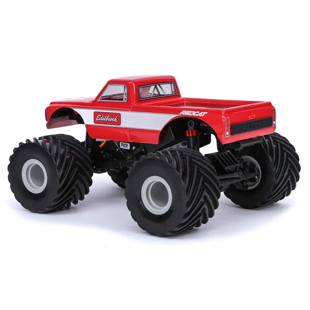 MT-18 - 1/18 Scale Brushed Electric Monster Truck, RED - Edelbrock