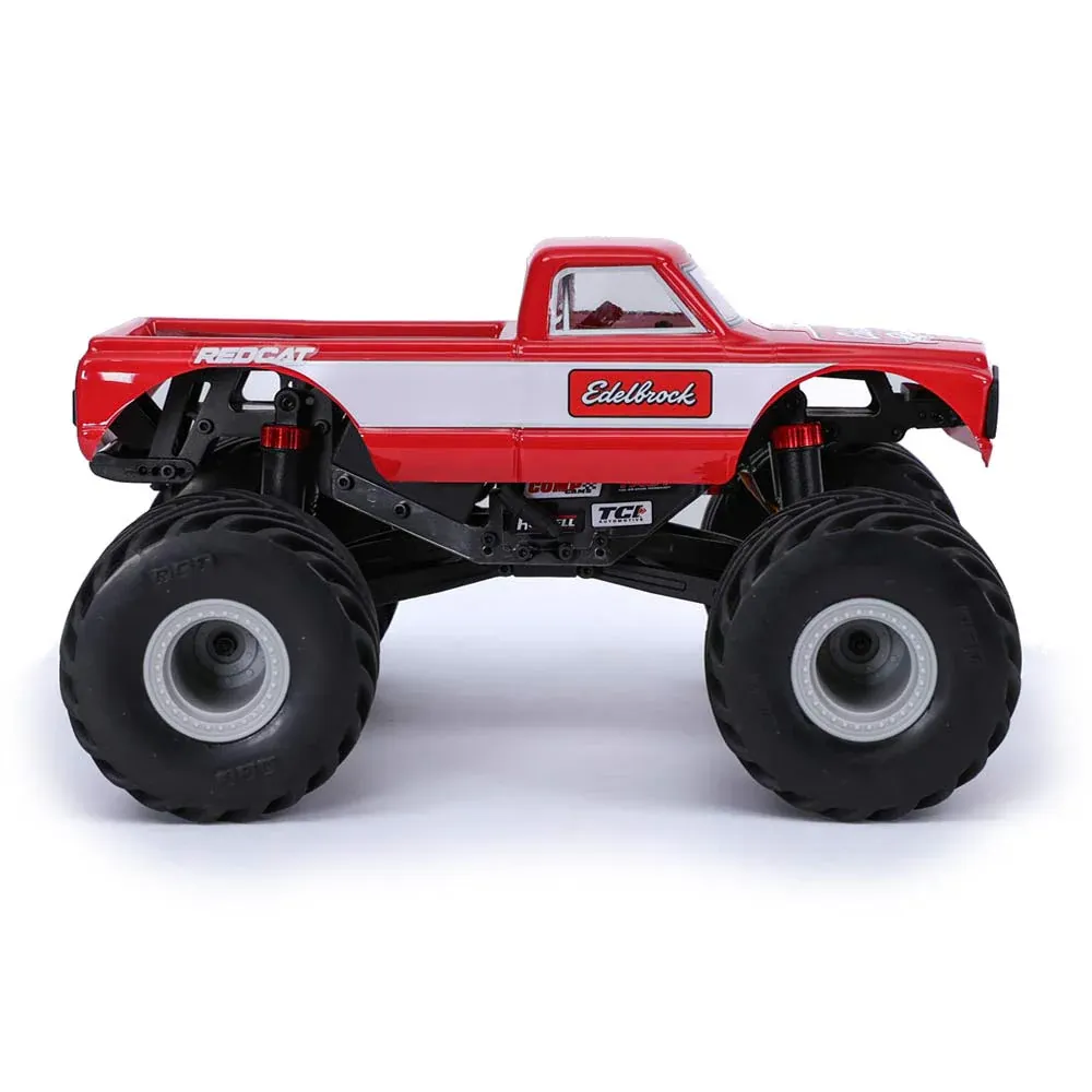 MT-18 - 1/18 Scale Brushed Electric Monster Truck, RED - Edelbrock