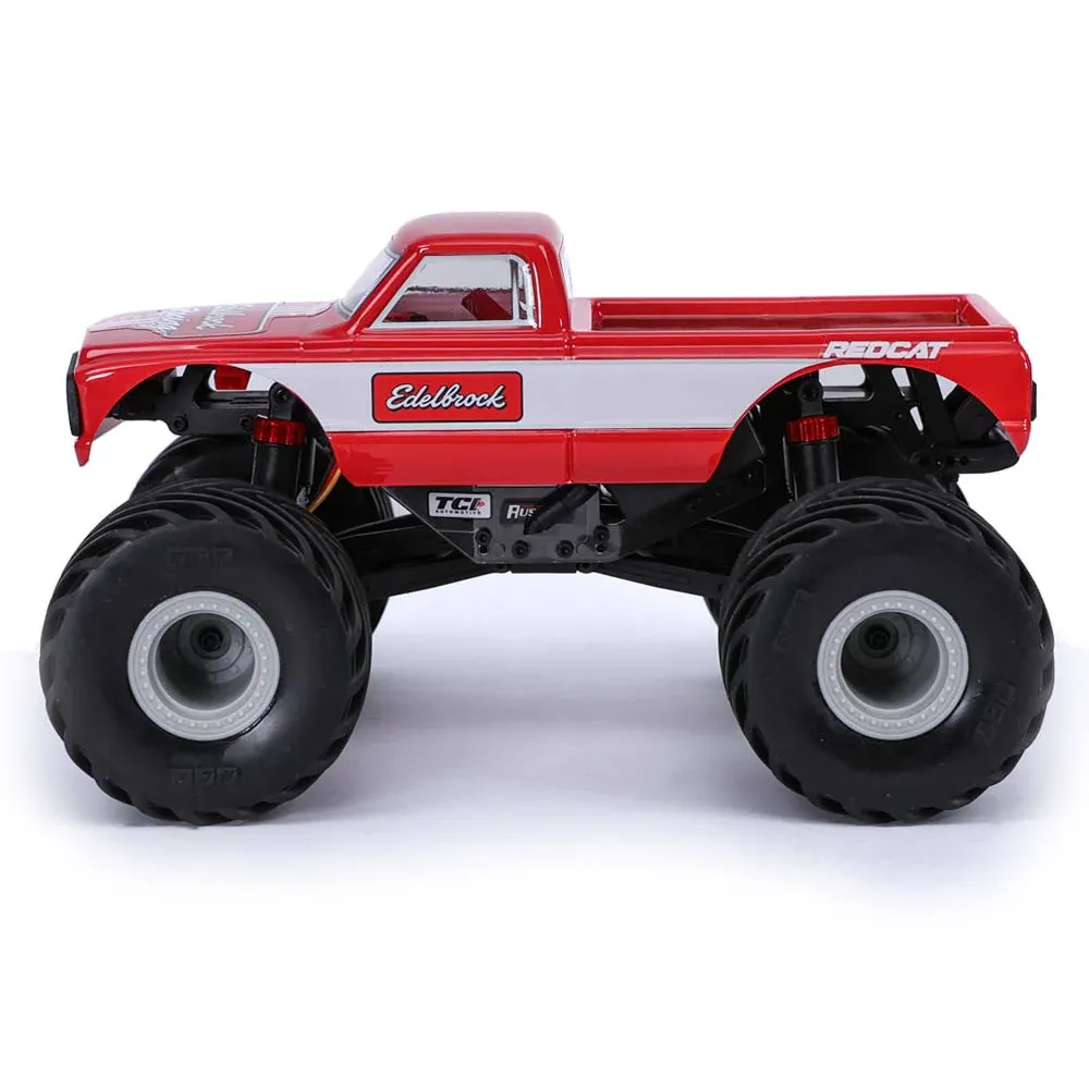 MT-18 - 1/18 Scale Brushed Electric Monster Truck, RED - Edelbrock