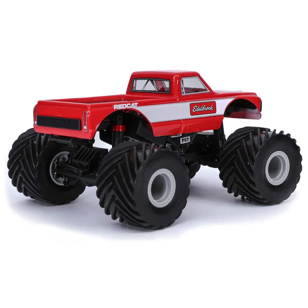 MT-18 - 1/18 Scale Brushed Electric Monster Truck, RED - Edelbrock