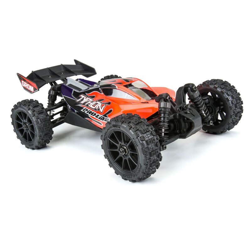 Badlands MX 1.9" All-Terrain Buggy Tires (4) Mounted on Mach-10 Black 1.9" 12mm Hex Wheels for Typhon GROM 4x4 Front or Rear