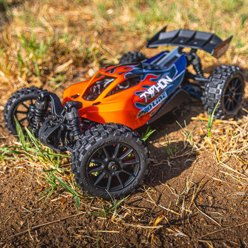 Badlands MX 1.9&quot; All-Terrain Buggy Tires (4) Mounted on Mach-10 Black 1.9&quot; 12mm Hex Wheels for Typhon GROM 4x4 Front or Rear