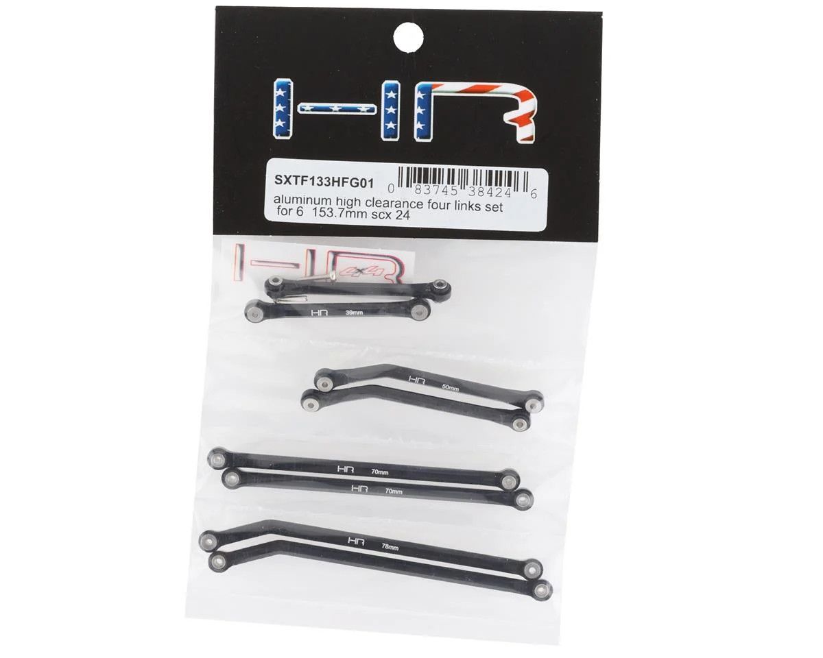 Hot Racing Axial SCX24 Aluminum High Clearance 4 Link Set (153.7mm)