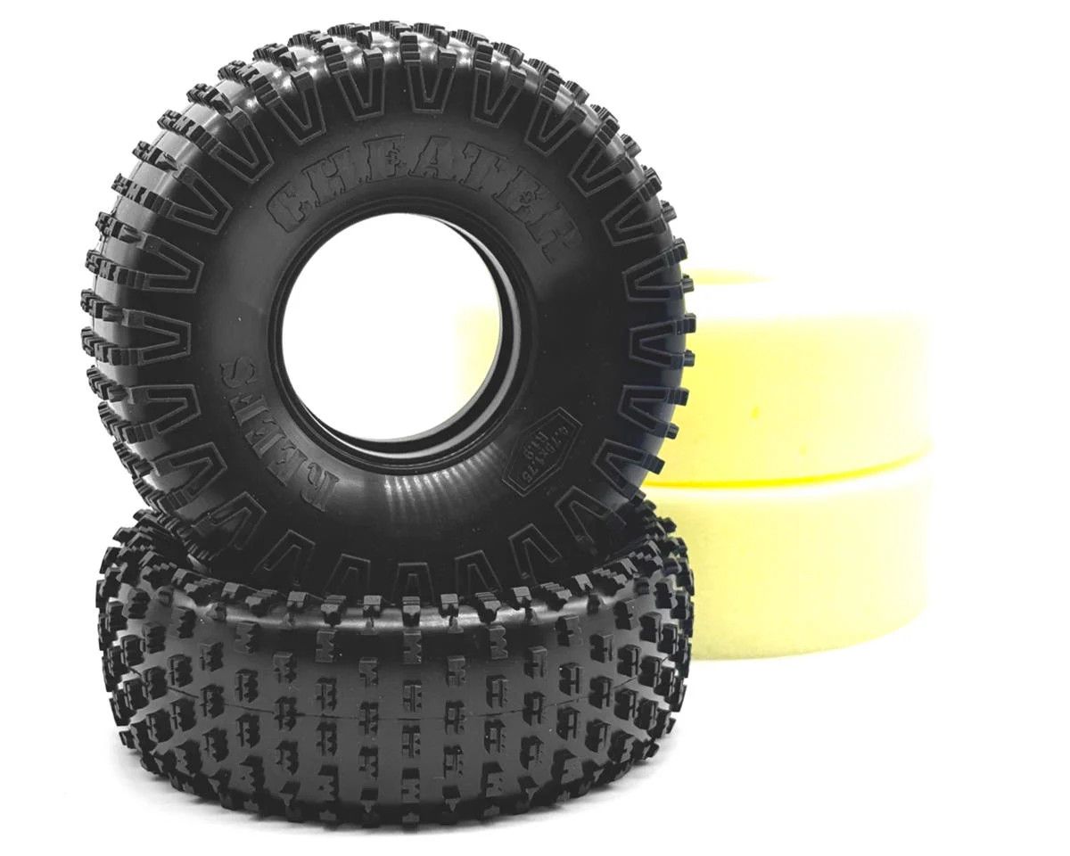 Reefs RC Cheaters 1.9&quot; Rock Crawler Tires w/Foams (2) (4.75&quot;) (Gray)