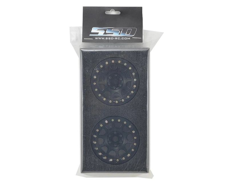 SSD RC 2.2 D Hole Beadlock Wheels (Black) (2)