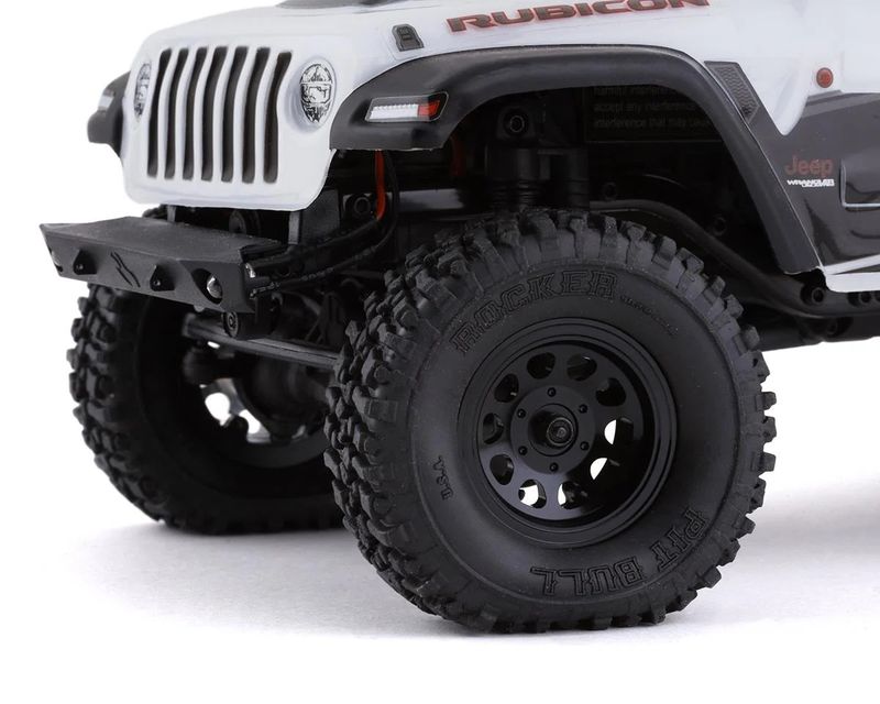 SSD00458  SSD RC SCX24 1.0” Aluminum/Brass D Hole Beadlock Wheels (Black) (2)