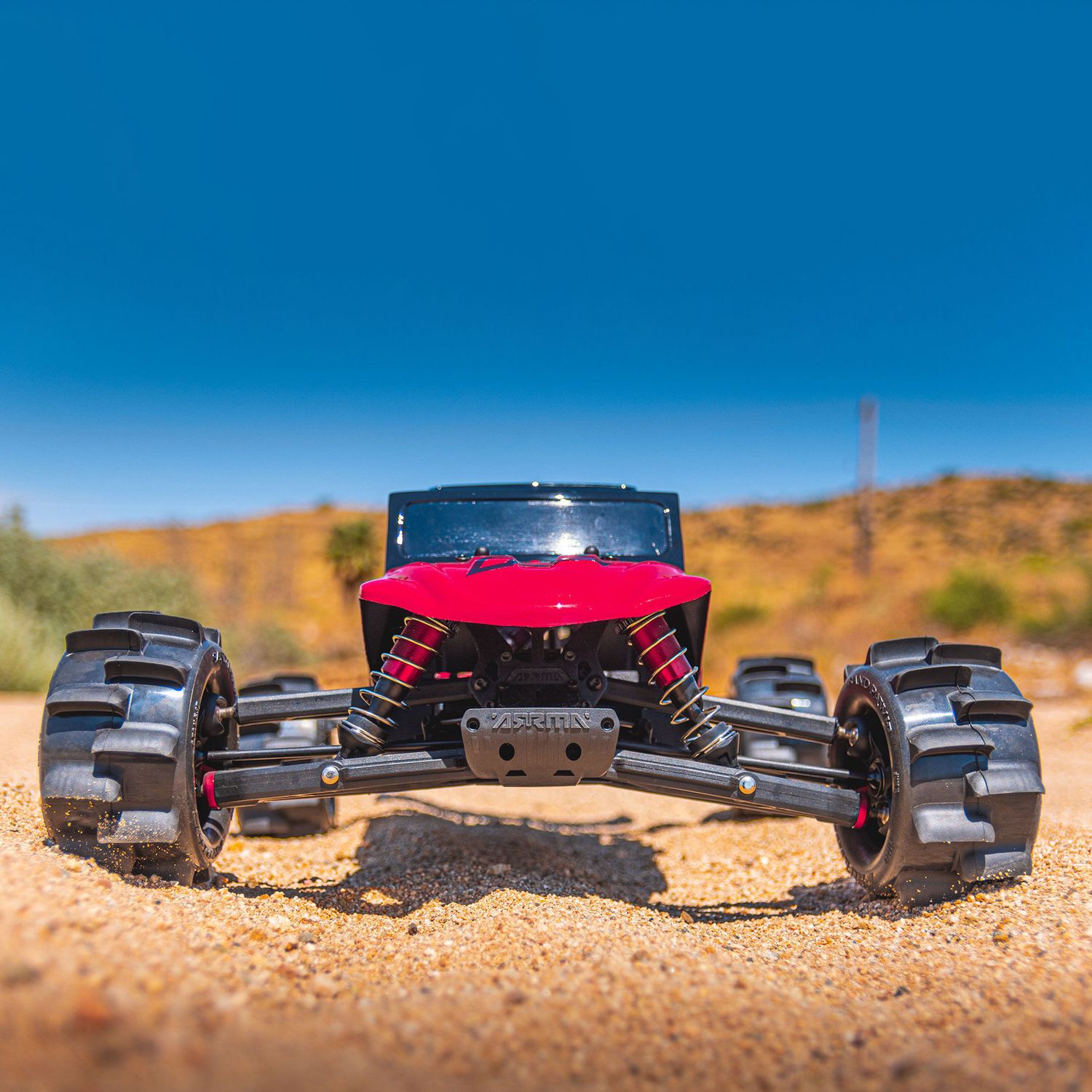 Sand Paw HP BELTED 2.8&quot; Sand Truck Tires Mounted on Raid Black 6x30 Removable Hex (12mm &amp; 14mm) Wheels (2)