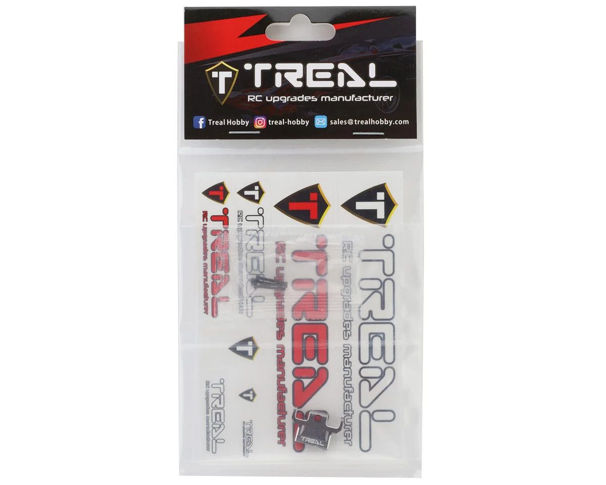 Treal Hobby Axial SCX24 Aluminum Rear Upper Link Mount (Grey)