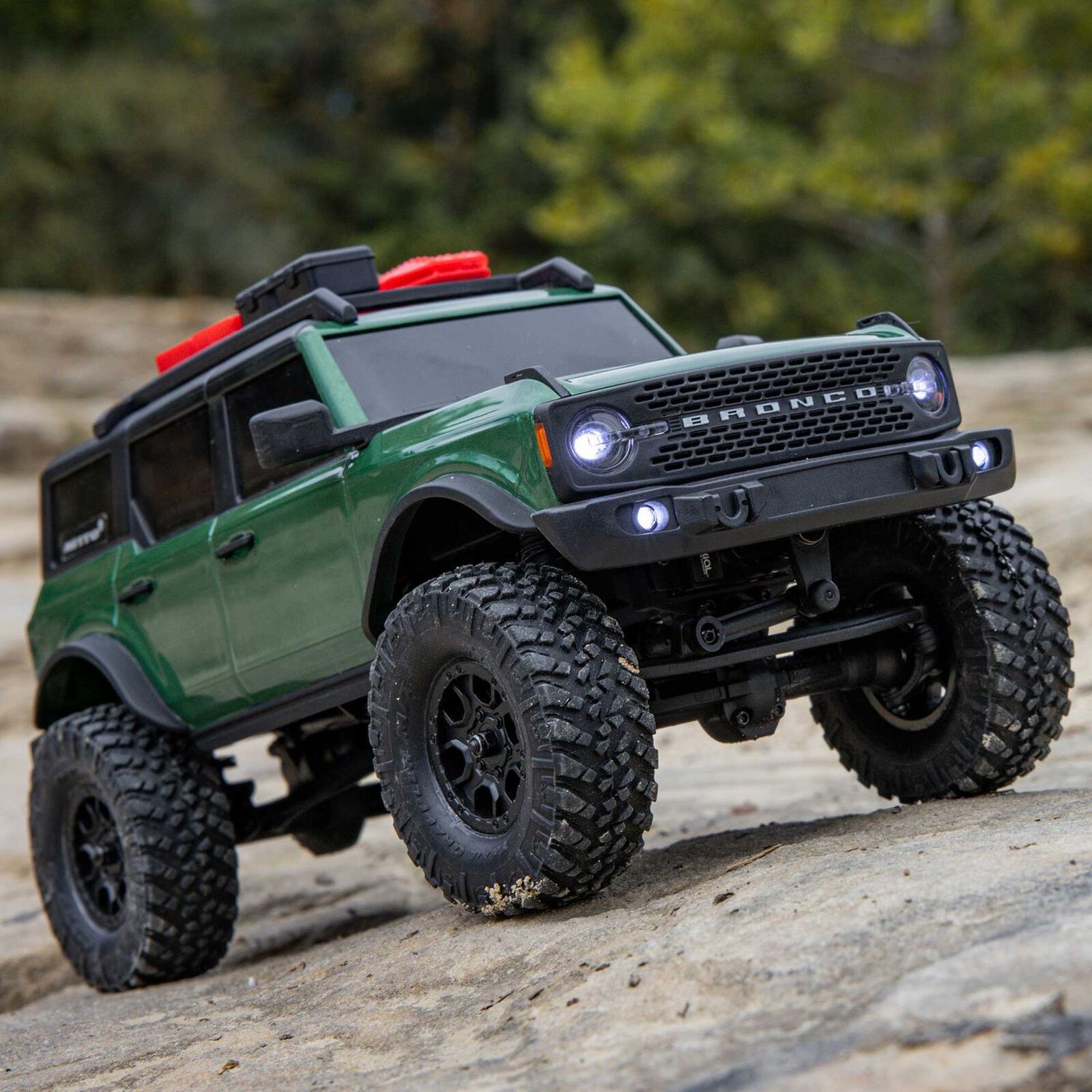 1/24 SCX24 Ford Bronco 4X4 RTR Brushed Rock Crawler (Battery &amp; Charger Included), Green