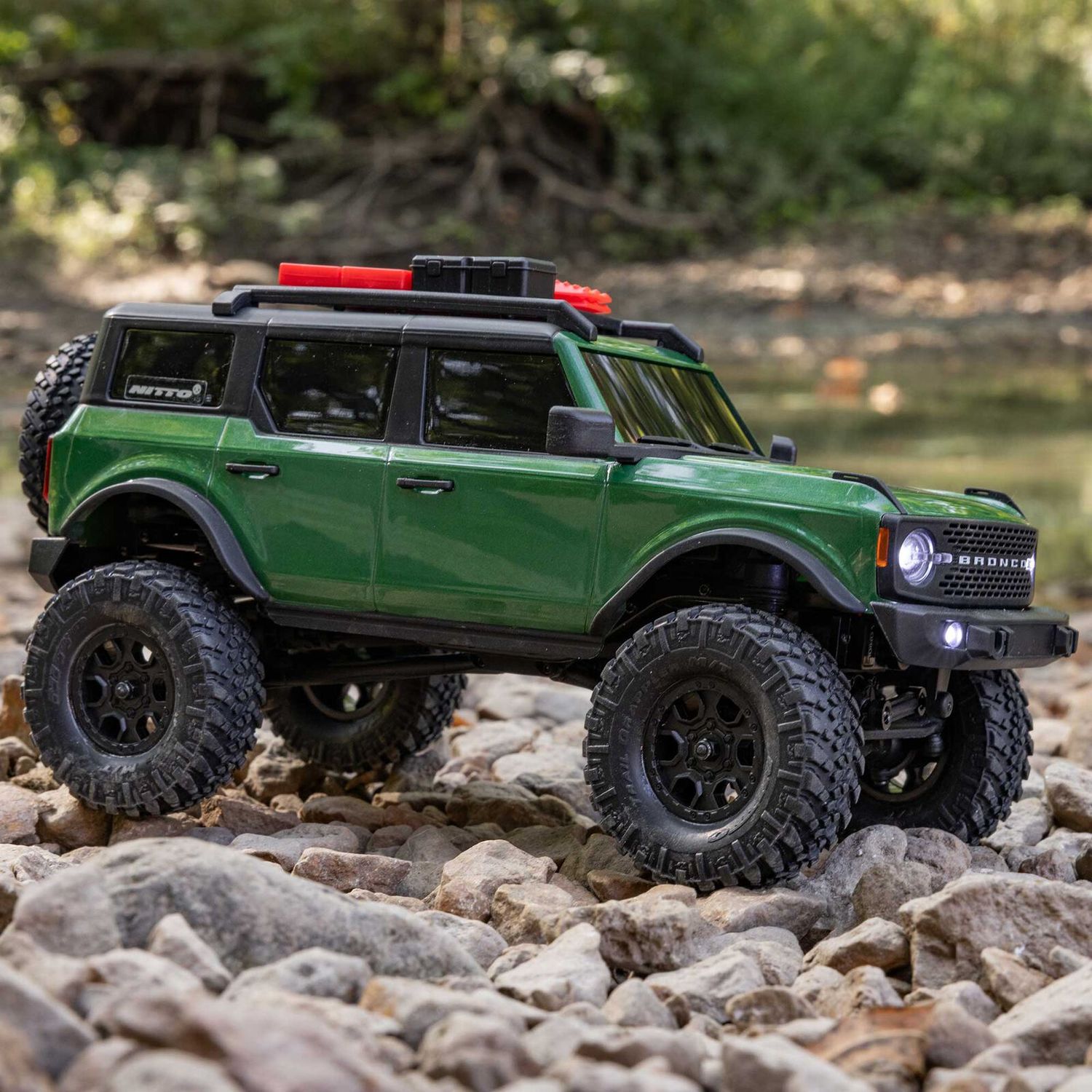 1/24 SCX24 Ford Bronco 4X4 RTR Brushed Rock Crawler (Battery &amp; Charger Included), Green