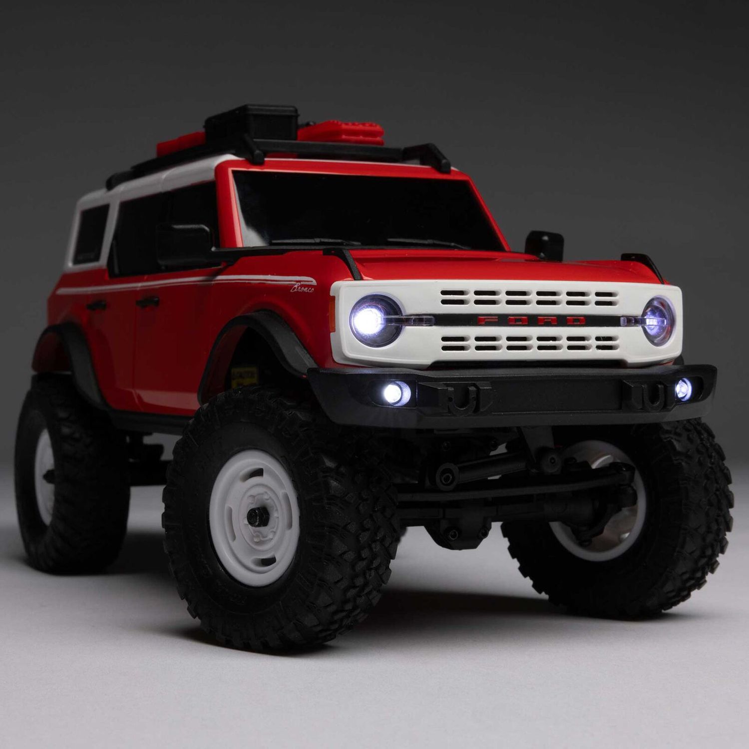 1/24 SCX24 Ford Bronco Heritage Edition 4X4 RTR Brushed Rock Crawler (Battery &amp; Charger Included), Red