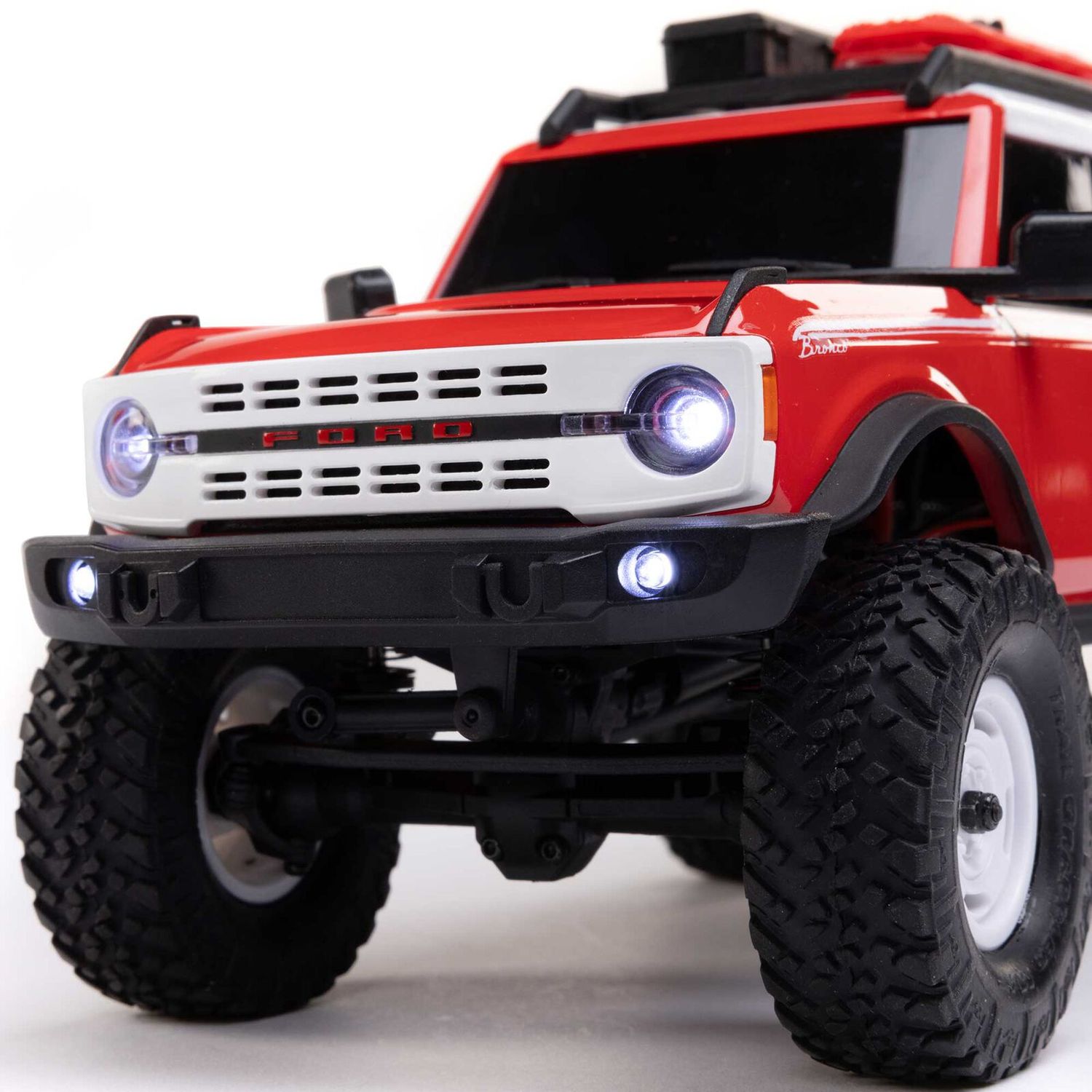 1/24 SCX24 Ford Bronco Heritage Edition 4X4 RTR Brushed Rock Crawler (Battery &amp; Charger Included), Red