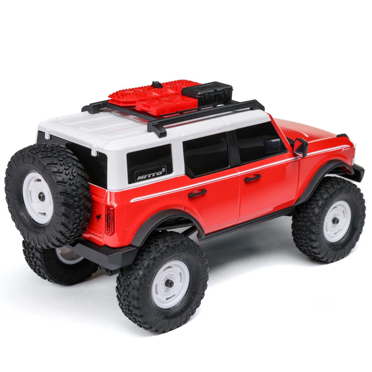 1/24 SCX24 Ford Bronco Heritage Edition 4X4 RTR Brushed Rock Crawler (Battery &amp; Charger Included), Red