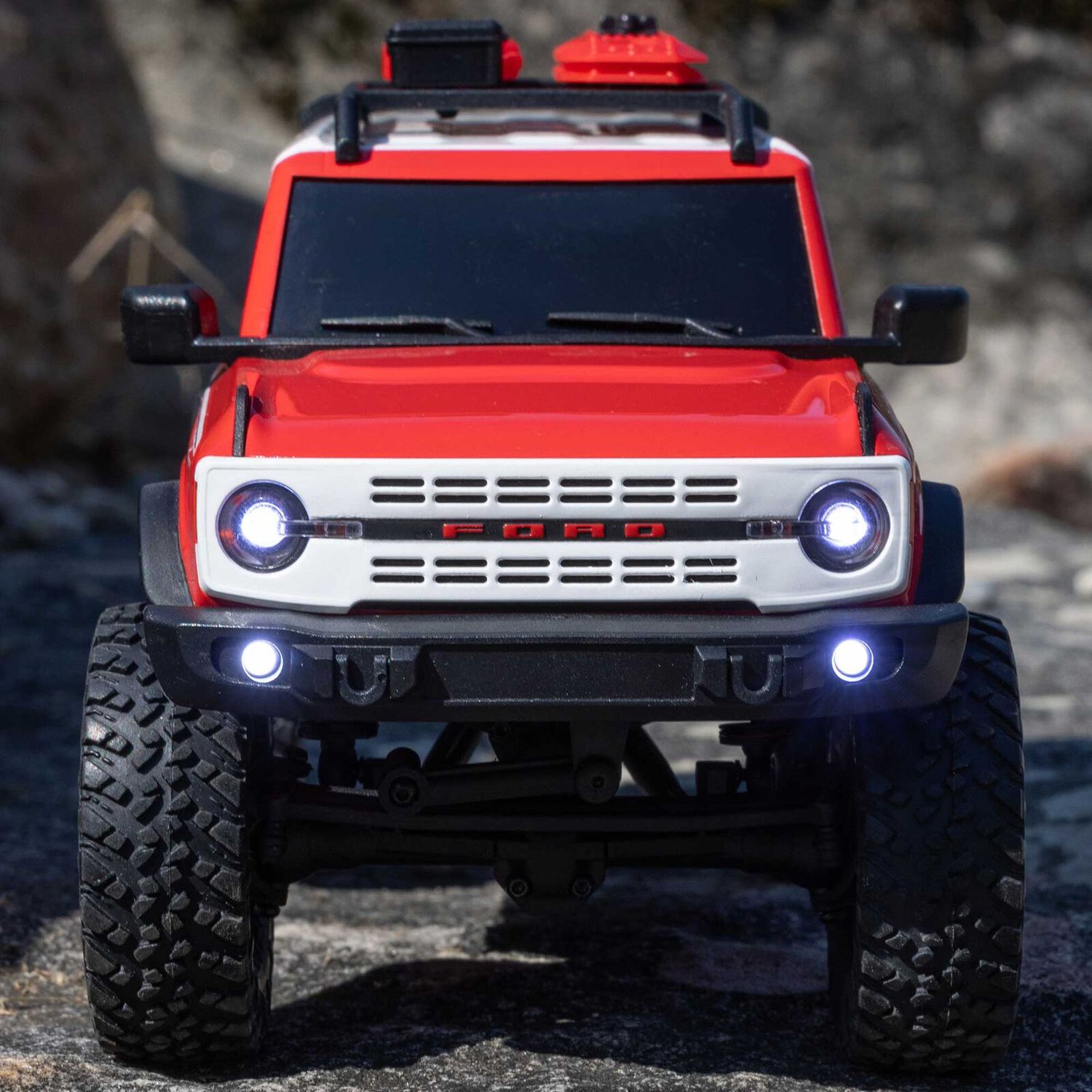 1/24 SCX24 Ford Bronco Heritage Edition 4X4 RTR Brushed Rock Crawler (Battery &amp; Charger Included), Red