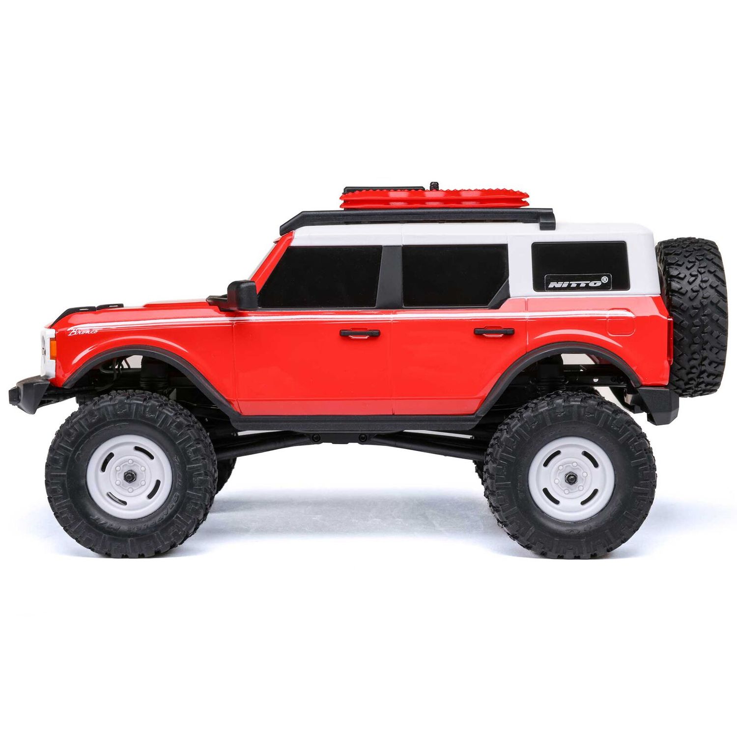 1/24 SCX24 Ford Bronco Heritage Edition 4X4 RTR Brushed Rock Crawler (Battery &amp; Charger Included), Red