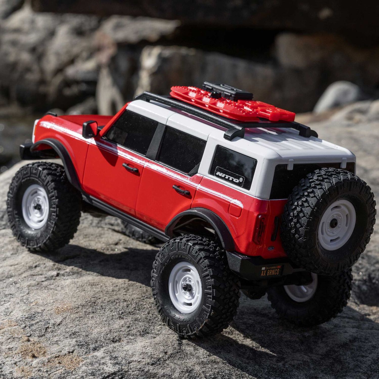 1/24 SCX24 Ford Bronco Heritage Edition 4X4 RTR Brushed Rock Crawler (Battery &amp; Charger Included), Red