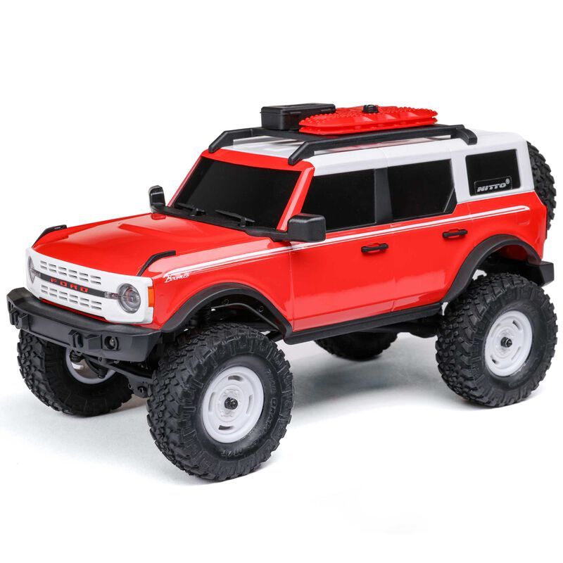 1/24 SCX24 Ford Bronco Heritage Edition 4X4 RTR Brushed Rock Crawler (Battery &amp; Charger Included), Red