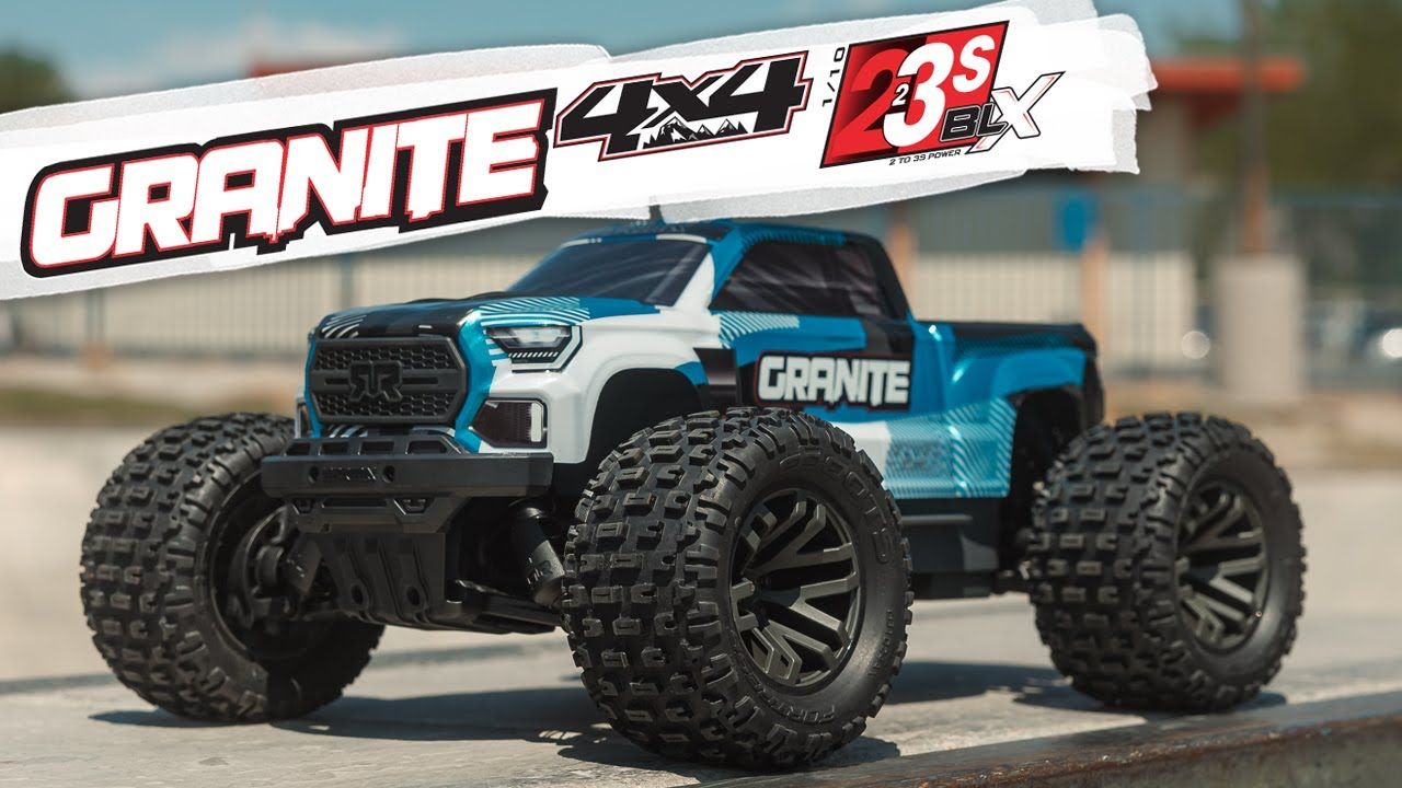 1/10 GRANITE 4X4 223S BLX BRUSHLESS MONSTER TRUCK RTR WITH DSC, BLUE