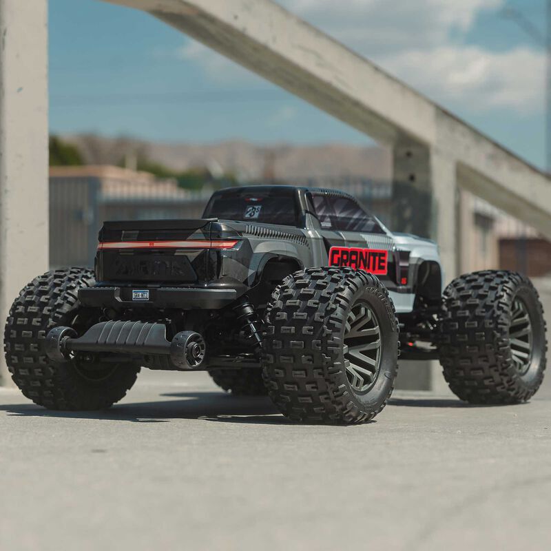 1/10 GRANITE 4X4 223S BLX BRUSHLESS MONSTER TRUCK RTR WITH DSC, GUN METAL