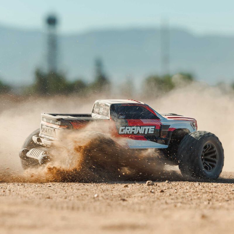 1/10 GRANITE 4X4 223S BLX BRUSHLESS MONSTER TRUCK RTR WITH DSC, RED