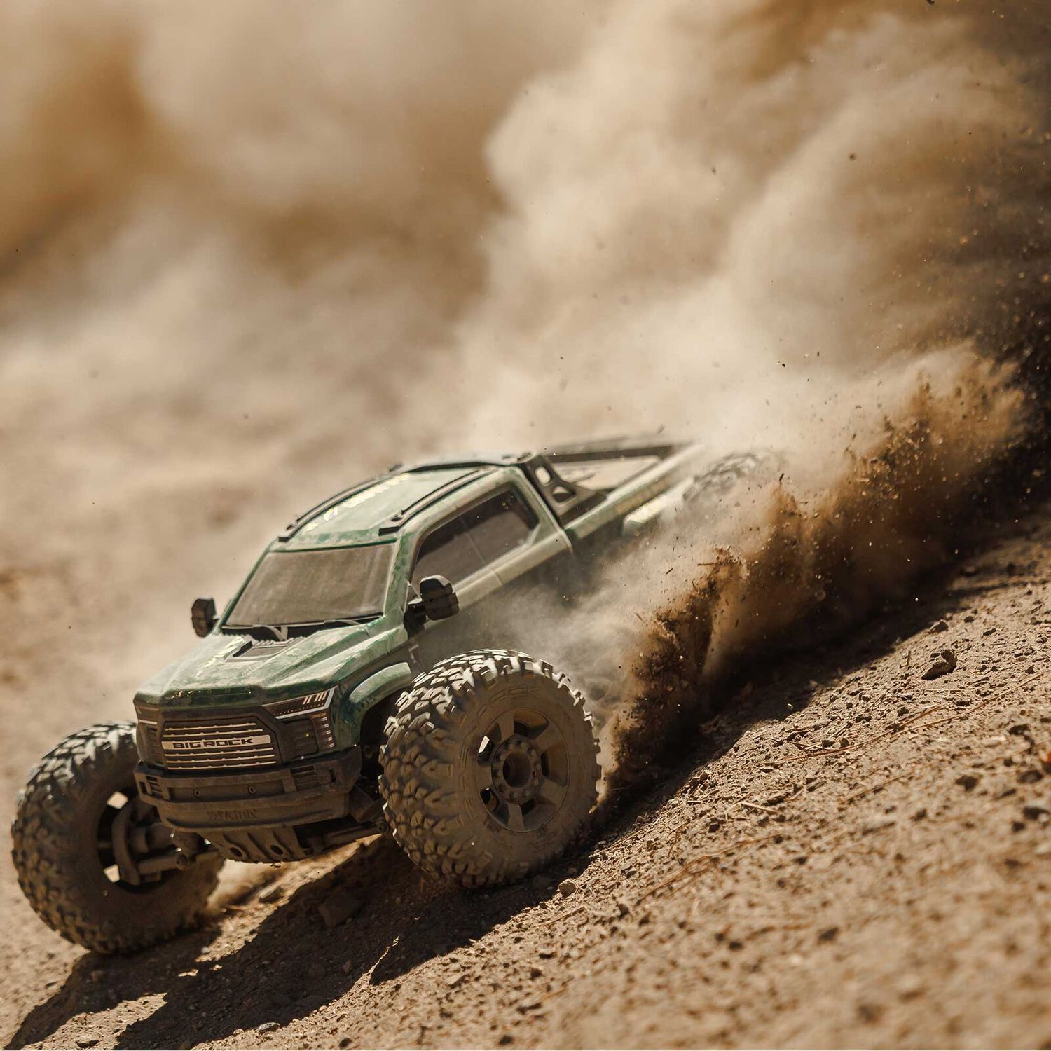 1/10 BIG ROCK 4X4 223S BLX BRUSHLESS STREET TRUCK RTR WITH DSC, (Green)